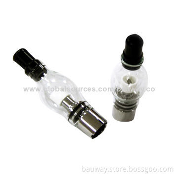 Bauway Glass Globe Wax E-cigarette Atomizers with 14mm Diameter, 2.2-2.65Ω Resistance